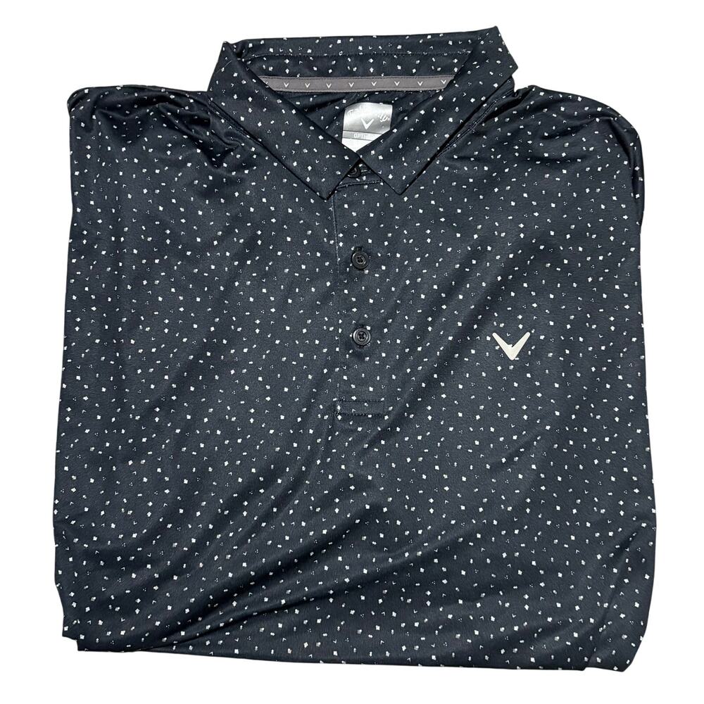 LOT OF 3 - Callaway Opti-Dri Performance Golf Polo Men’s 2XL Black Blue Gray EUC - Picture 2 of 7